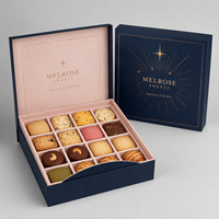 Maßgefertigte Luxus-Keksdose Starre Papier-Geschenkverpackung mit Logo für Gourmet-Kekse Schokolade Lebensmittel-Geschenkset