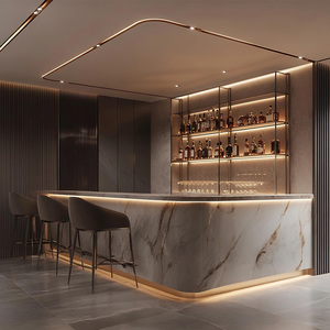 Quán Cà Phê quầy <span class=keywords><strong>bar</strong></span> đá cẩm thạch thiêu kết kim loại sang trọng quầy <span class=keywords><strong>bar</strong></span> nhà hàng sang trọng hualin quầy <span class=keywords><strong>bar</strong></span> khách sạn quầy <span class=keywords><strong>bar</strong></span> Quầy - Product Image 6