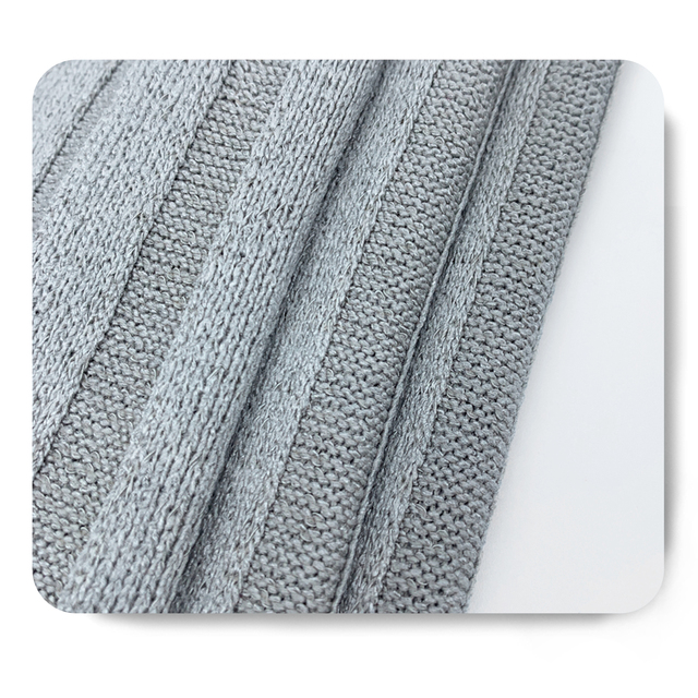 High Quality  Polyester Knit Rib Fabric 97% POLYESTER 3% SPANDEX Solid THICK for Sweater Garments