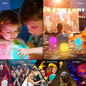 Ultra-Vui Vẻ LED Phát Sáng Bóng Ánh Sáng Với Từ Xa Không Thấm Nước Ánh Sáng Ban Đêm-Bóng Trứng Sapphire Đèn Nổi Đèn Hồ Bơi Cho Trẻ Em Trang Trí Nội Thất - Product Image 3