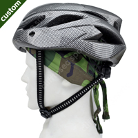 Durag imprimé AOP à rayures étoilées 100% polyester respirant unisexe pour le sport, la pêche, les voyages, le style vintage, la moto, Harley