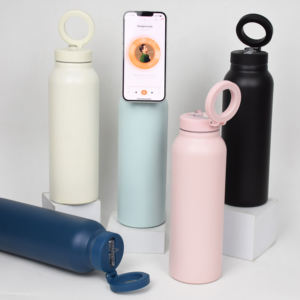 प्रचार मुक्त नमूना 24 औंस 32 औंस चुंबकीय जल नौसेना नीली बोतलें वैक्यूम फिटनेस की बोतलें - Product Image 5