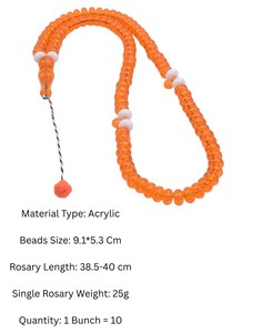 Producto de Buena Calidad en Oferta, Tasbih Islámico Acrílico, Cuentas de Oración Hechas a Mano, Accesorios al por Mayor - Product Image 2