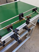 Rails latéraux réglables de grande taille, supports de montage unilatéraux et bouton étoile en nylon plastique noir durable pour machine de convoyage