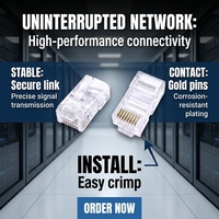 Câble réseau UTP RJ45 8P8C à sertissage sans outil, anti-interférence puissant, pour terminaison de câbles réseau