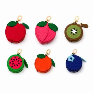 Breloque de sac élégante en forme de fruit – Cuir PU souple avec crochet et fermeture éclair métalliques, idéale pour un usage quotidien et pour offrir, vente en gros acceptée - Product Image 2