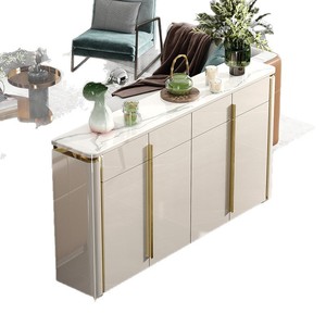 Meuble à chaussures de luxe moderne en bois massif, <span class=keywords><strong>4</strong></span> étagères, pour entrée et salon, capacité 11 paires, non pliable, mobilier de maison - Product Image 5
