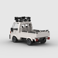 MOC-115420 Blocs de construction créatifs, camionnette à 8 compartiments, voiture de course rapide ACTY, jouet de construction