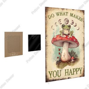 带磁性壁挂式哑光金属海报，易于安装，适合家居装饰的锡/金属板 - Product Image 2