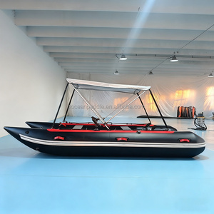 Truekit phong cách 11FT 12ft 13ft Inflatable <span class=keywords><strong>Catamaran</strong></span> thuyền Inflatable xuồng ba lá mini CAT thuyền để bán - Product Image 3