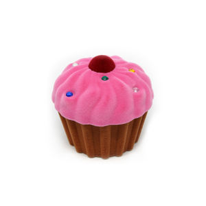 Elegante Scatola Regalo a Forma di Torta del Marchio Jiesheng con Esterno in Velluto, 3 Colori, 6.2x6.2x5.4CM per Gioielli - Product Image 3