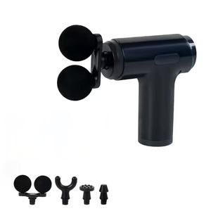 Pistola de Masaje Fascial Inteligente de Doble Cabezal Portátil de Alta Frecuencia, Masajeador Muscular Profundo con Función Musical, Relajación Muscular de Cuello y Espalda - Product Image 1