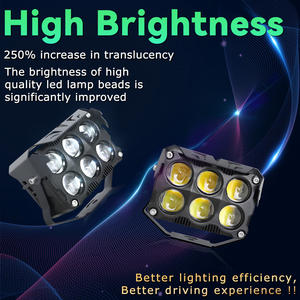 Projecteur LED Moto 6 Lentilles 120W Bicolore Étanche, Phare de Remplacement pour Jeeps, SUV, Bateaux, VTT, Camions - Vente Flash - Product Image 4
