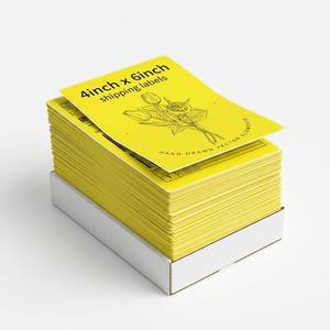 Etiquetas de envío térmicas en formato plegable de 4x6, coloridas, libres de BPA, impermeables, autoadhesivas, para logística, envíos exprés y FBA. - Product Image 1
