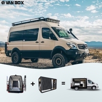 Kit de conversion de fourgonnette modulaire minimaliste, boîte coulissante pour les passionnés de camping en week-end