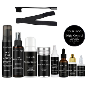 Kit de Instalación de Pelucas con Logotipo Personalizado: Pegamento para Encaje, Cera Capilar Impermeable en Barra, Spray Fundente, Control de Bordes, Mousse Tinte para Encaje - Product Image 1