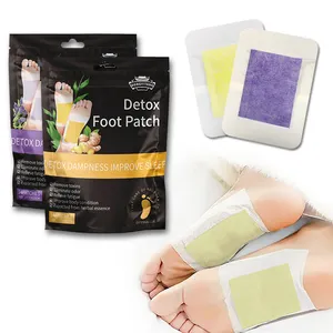 Detoks ayak yama üreticisi lavanta ve zencefil doğal bitkisel vücut detoks kan dolaşımını teşvik uyku ayak pedleri geliştirmek