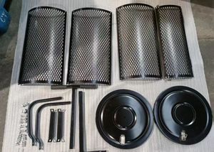 Épandeurs pour pelouse et jardin Épandeur à panier en maille métallique robuste de 36 pouces à pousser/remorquer Compost Équipement d'entretien du jardin Épandeur de fumier - Product Image 3