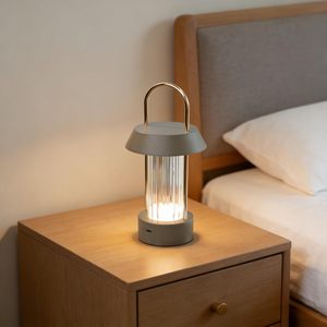 Lampe LED portable moderne rechargeable USB Type-C, contrôle tactile, intensité réglable, 3 options de couleur, construction métallique, protection des yeux, batterie - Product Image 6