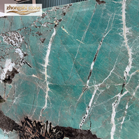 Dalle de quartzite brut de grande taille de qualité supérieure, résistante aux acides, en pierre turquoise naturelle verte de luxe, pour sols de cuisine et de salle de bain au design moderne