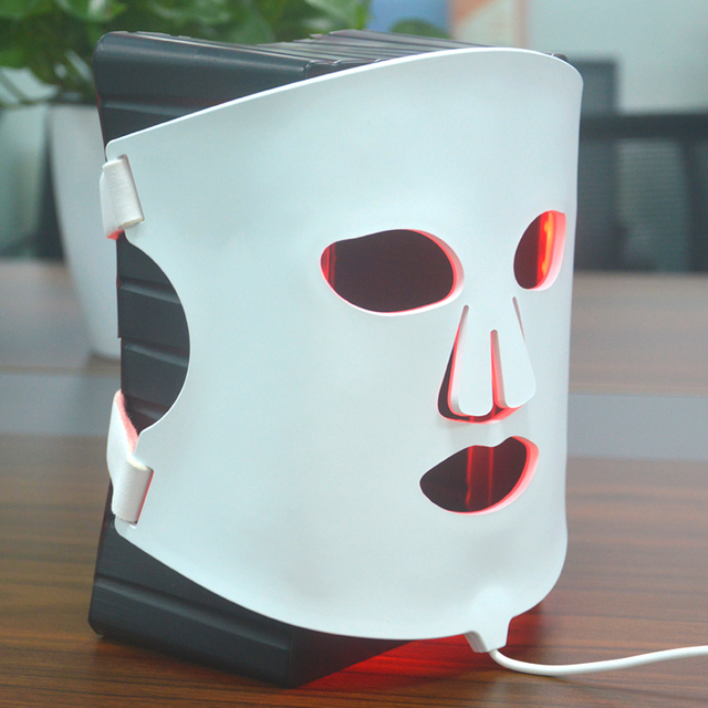 7-Color LED Silicon Beauty Mask Infrared Photon Technology Handheld 630nm Red Light Therapy for Acne Treatment Skin Care Nose
