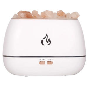 Salle de désamorçage d'huile de pierre de sel de cristal de l'<span class=keywords><strong>Himalaya</strong></span> 7 couleurs humidificateur de flamme de feu diffuseur d'huile essentielle d'arôme humidificateur d'air H2o - Product Image 6