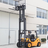 Chariot élévateur diesel de marque chinoise populaire HH30Z, avec mât à deux étages, capacité de 3000 kg, pneus pneumatiques