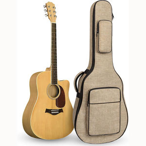 Étui de guitare en toile personnalisé, échantillon gratuit, pour guitare acoustique et classique, avec poignée supérieure et double sangle d'épaule - Product Image 1