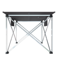 Table solaire de camping et de randonnée avec panneaux solaires pliables de 60W Kit de survie pour bureau et mobilier d'extérieur pour recharger iPhone iPad