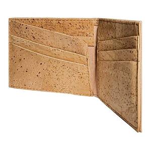 <span class=keywords><strong>Crypto</strong></span>-cartera de cuero de corcho <span class=keywords><strong>Real</strong></span> para hombre, cartera biodegradable de alta calidad - Product Image 3
