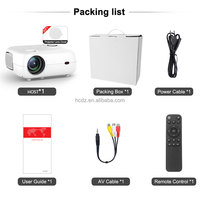 Projecteur de cinéma maison intelligent mini Full HD 1080p le plus récent, 3100 lumens, avec lampe LED, résolution vidéo 4K