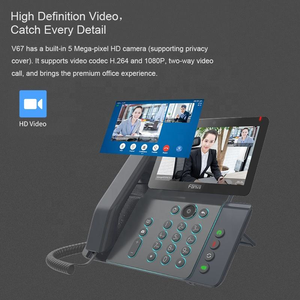 7 inch V67 cảm ứng thông minh Android hệ thống 9.0 SIP VoIP điện thoại với lớn màn hình video Wifi mạng video điện thoại - Product Image 5