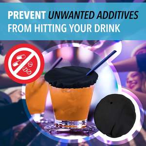 Schnelle Produktionszeit Getränkeabdeckung aus Latex, Becherdeckel, Glas- und Silikon-Getränkeabdeckung, Cup-Kondom für Getränke gegen K.o.-Tropfen - Product Image 4