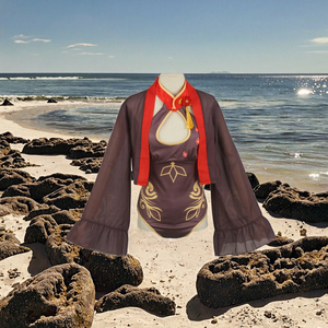 <span class=keywords><strong>Hu</strong></span> <span class=keywords><strong>Tao</strong></span> Bikini traje de baño juego Genshin Impact Lisa Ms Hina monos encantadores verano capa <span class=keywords><strong>Cosplay</strong></span> disfraz Sexy mujer traje - Product Image 2