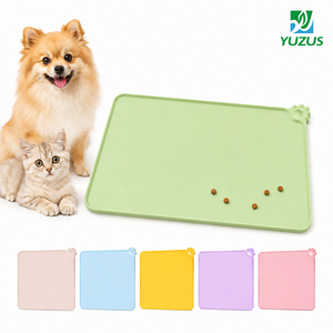 <span class=keywords><strong>Tappetino</strong></span> in Silicone Antiscivolo con Bordo Rialzato per Ciotole di Cani e <span class=keywords><strong>Gatti</strong></span> - Product Image 1