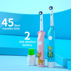 Sikat gigi anak kartun Oem, sikat gigi anak pemutih portabel bertenaga baterai dapat diganti kepala perawatan mulut <span class=keywords><strong>B</strong></span> - Product Image 4