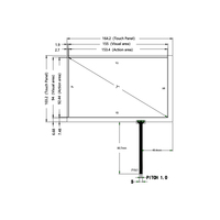 Écran tactile LCD 7 pouces 800*480, interface USB LH4071A0, panneau tactile résistif 7 pouces 4 fils sans carte de commande tactile