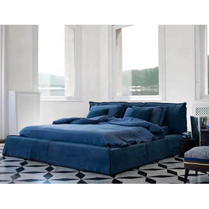 Sofá Seccional Modular en Forma de L, Estilo Clásico Moderno, Tapizado en Terciopelo Azul, Muebles para el Hogar, Tela para Sofá - Product Image 5