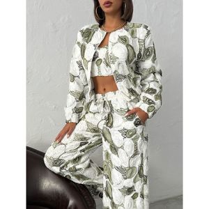 Veste zippée à motifs pour femmes Topshow, style élégant et moderne, disponible en gros - Product Image 4