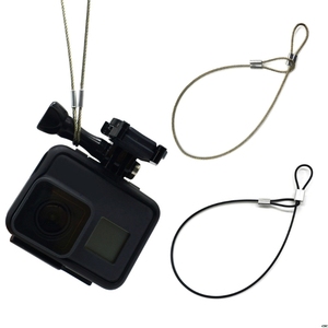 HOSHI-Correa de seguridad de alambre de acero inoxidable, cordón de muñeca para <span class=keywords><strong>GoPro</strong></span>, accesorios de cámara de acción, precio de fábrica - Product Image 1