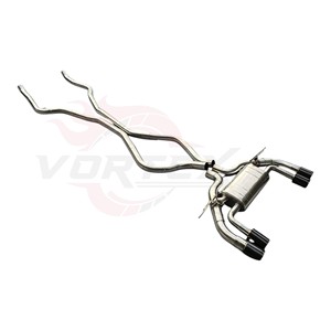 ท่อไอเสียสแตนเลส Vortex สำหรับ BMW X5M X6M F85 F86 4.4T V8 Valvetronic ปลายท่อคาร์บอนไฟเบอร์แบบสี่ ให้เสียงดุดัน - Product Image 2