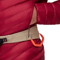 Conception de haute qualité OEM vente en gros hommes chaud matelassé rembourrage personnalisé extérieur à capuche veste rouge
