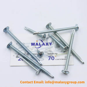 Malaxy #8X2-1/2 "トラスヘッド自己掘削ネジ、フィリップスドライブ、カートンスチール1022a板金ネジ - Product Image 6