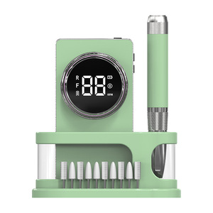 Machine à manucure professionnelle en aluminium 40000 tr/min, portable, sans balais, rechargeable, pour ongles en acrylique, gel et naturels, faible bruit - Product Image 6