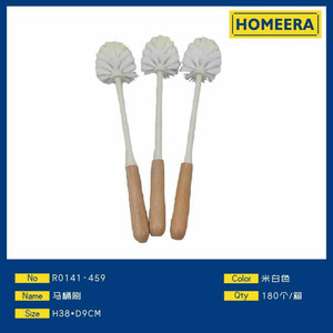 Portaescobillas de baño a granel con mango de madera 38x9cm colores mezclados 180 piezas por caja - Product Image 1