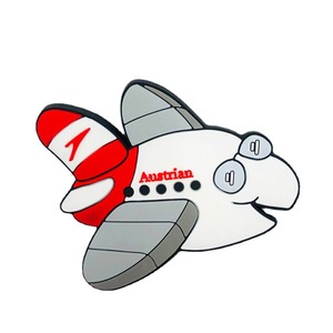 Customized Oem Pvc Children's 2d Cartoon Pilot Shape Rubber Customised Cute Animal Refrigerator Airplane Fridge Magnet - Product Image 2