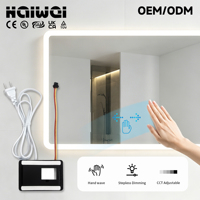 Interrupteur à capteur gestuel à balayage de la main DC12V 12W, grand angle de 180 degrés pour éclairage LED de miroir de salle de bain