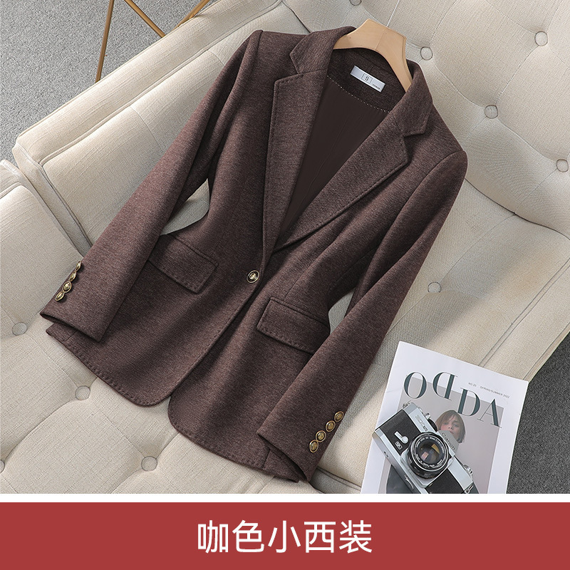 Brown suit jacket