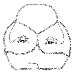 Morsetti regolabili del capezzolo del seno del metallo Non-Piercing regolabili morsetti del capezzolo su anelli del seno femminile stimolatore della Clip del capezzolo - Product Image 5