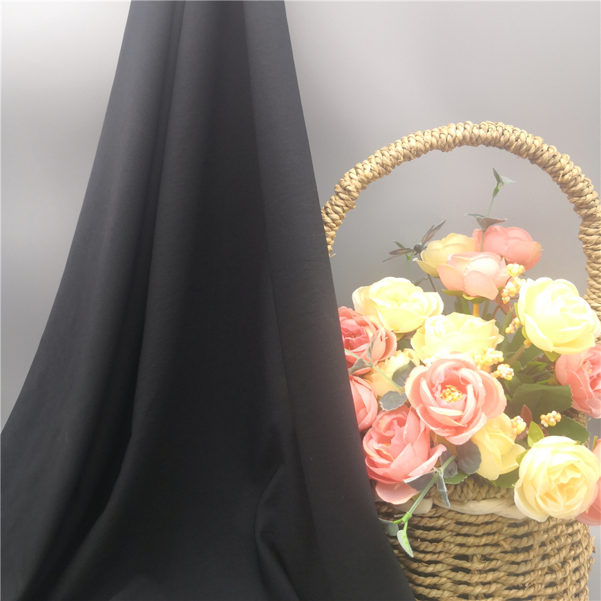 В наличии 190GSM 90% нейлон 10% спандекс черное эластичное мягкое нижнее белье ткань основовязаная тонкая нейлоновая сетчатая ткань